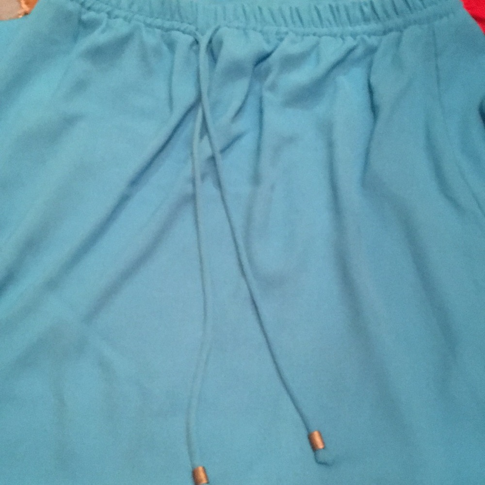 Blue long skirt